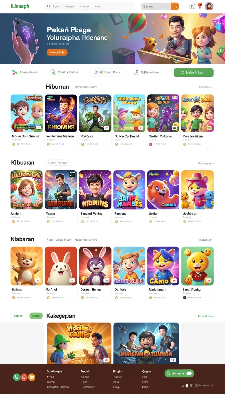 Beragam pilihan permainan menarik dalam aplikasi Download sengtoto APK untuk Android.